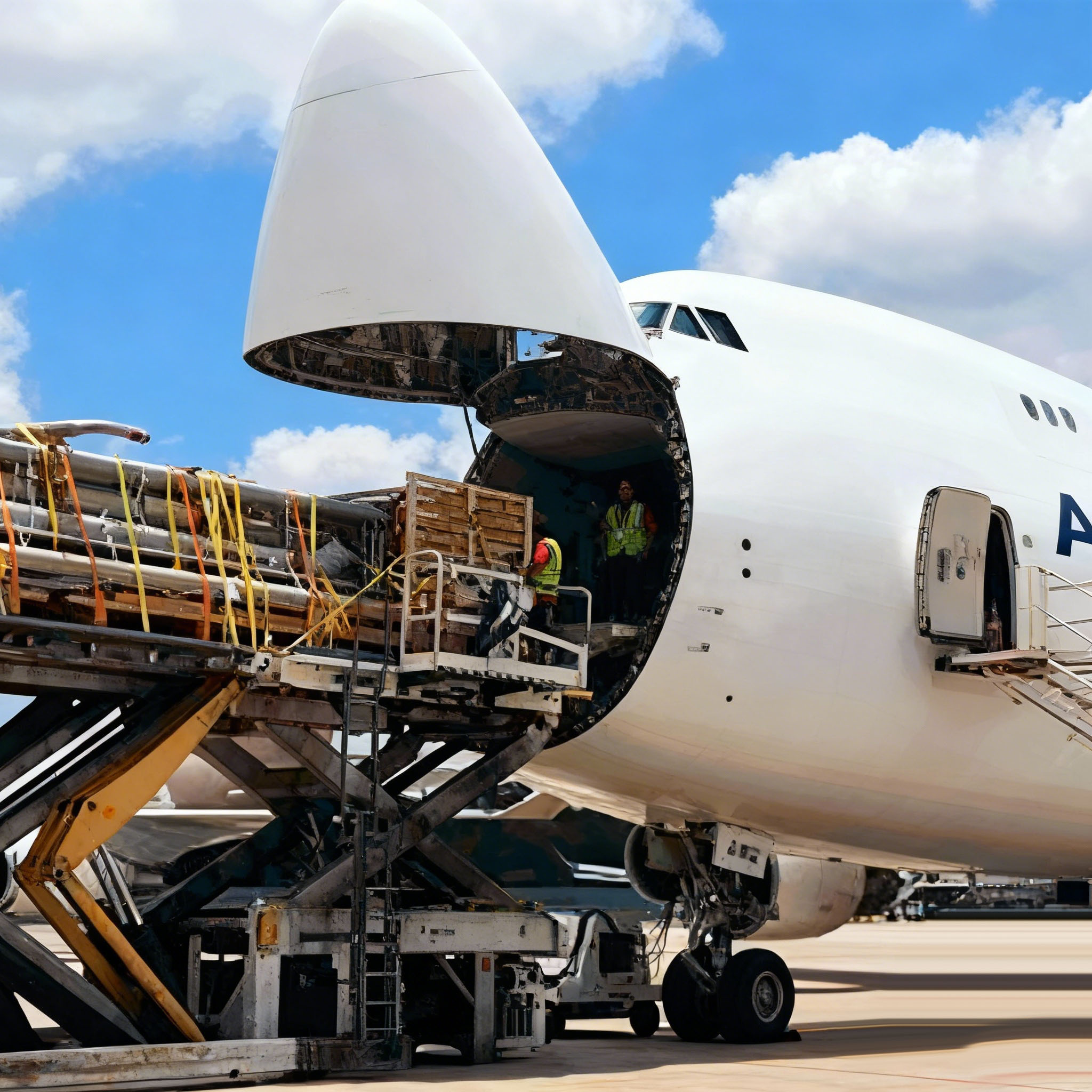 Air freight for oversized items